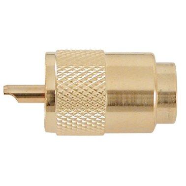 Connecteur PL 259 / 6 - mâle - plaqué or 24 carats