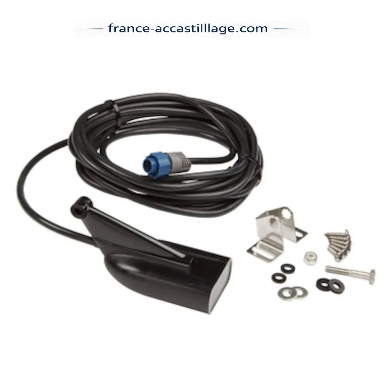Sonde Lowrance DownScan 455 kHz/800 kHz tableau arrière 6m de câble