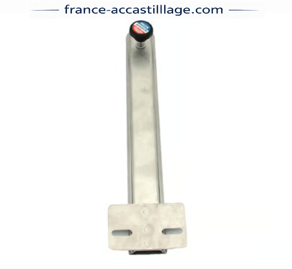 Glissière inox pour fixation sonde tableau arrière