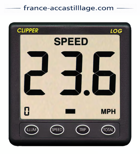 Pack NASA CLIPPER Loch - Afficheur Log, capteur loch 7m de câble