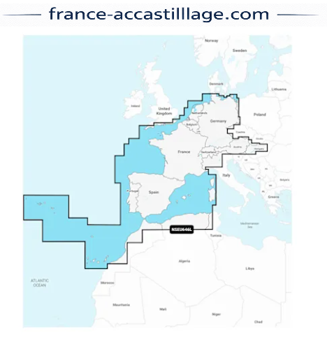 Cartes marines Europe, Centrale et Ouest
