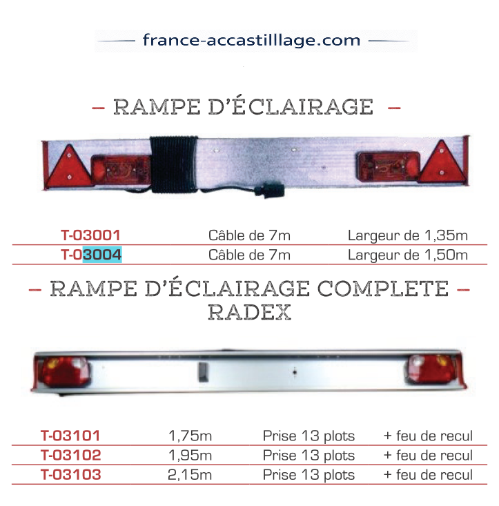 Rampe éclairage