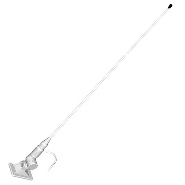 Antenne VHF ECO 3dB, 1,2 m, 5m de câble, rotule plastique