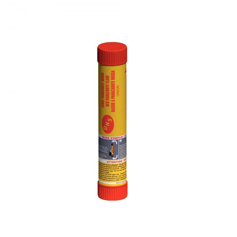 Fusée parachute rouge