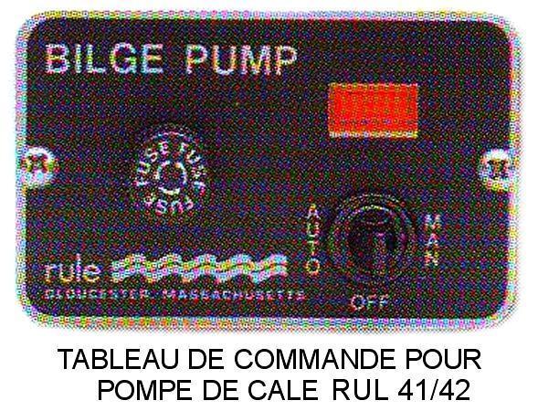 Tableau de commande RULE N�3