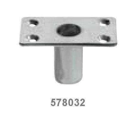 Support dame de nage laiton chrom� encastrable