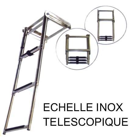 Echelle inox t�lescopique encastrable