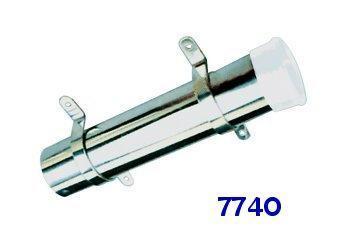 Porte-canne inox en applique 