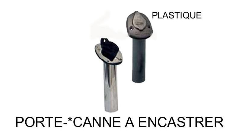 Porte-cannes inox et plastique encastrables