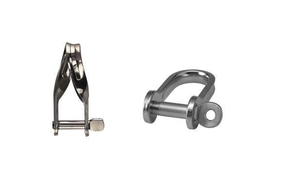 Manille inox d�coup�e 