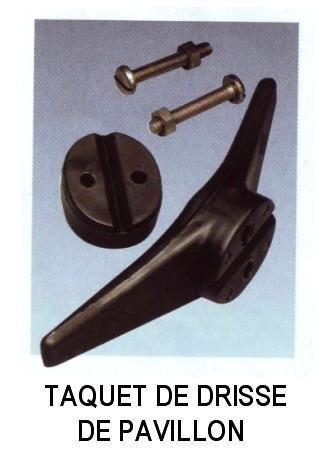 Taquet de drisse de pavillon
