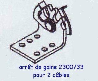 Arr�t de gaine 2300/33C x 2 c�bles