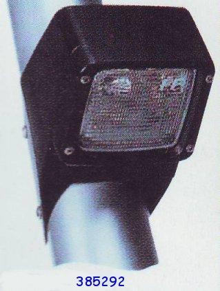 Projecteur sur m�t noir