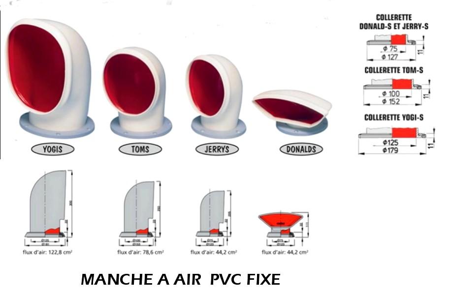 Manche � air fixe en PVC