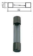 Fusible verre 6.3 x 32