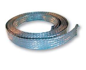 Tresse de masse plate