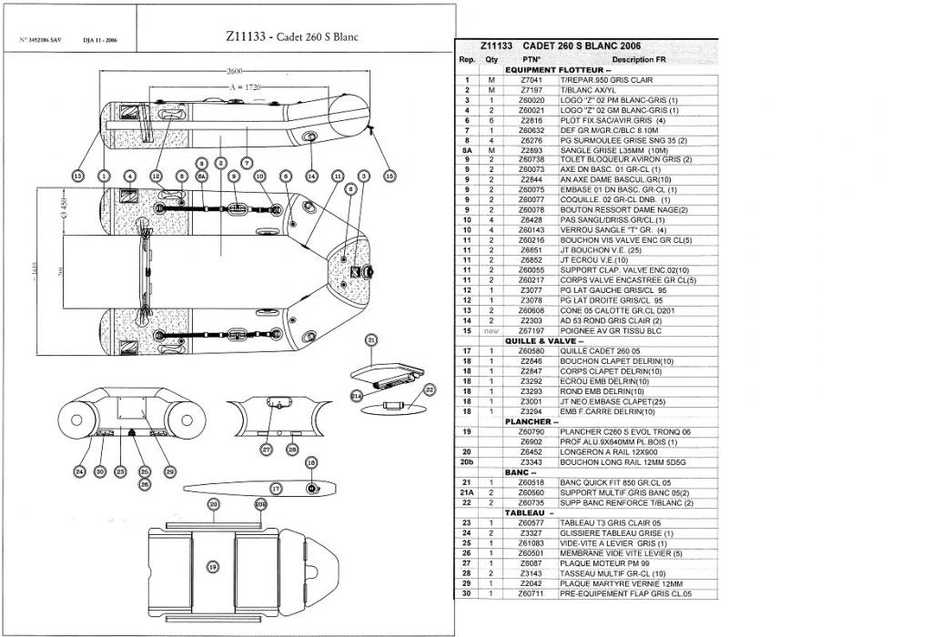 Zodiac 260 Solid 2003 � 2006