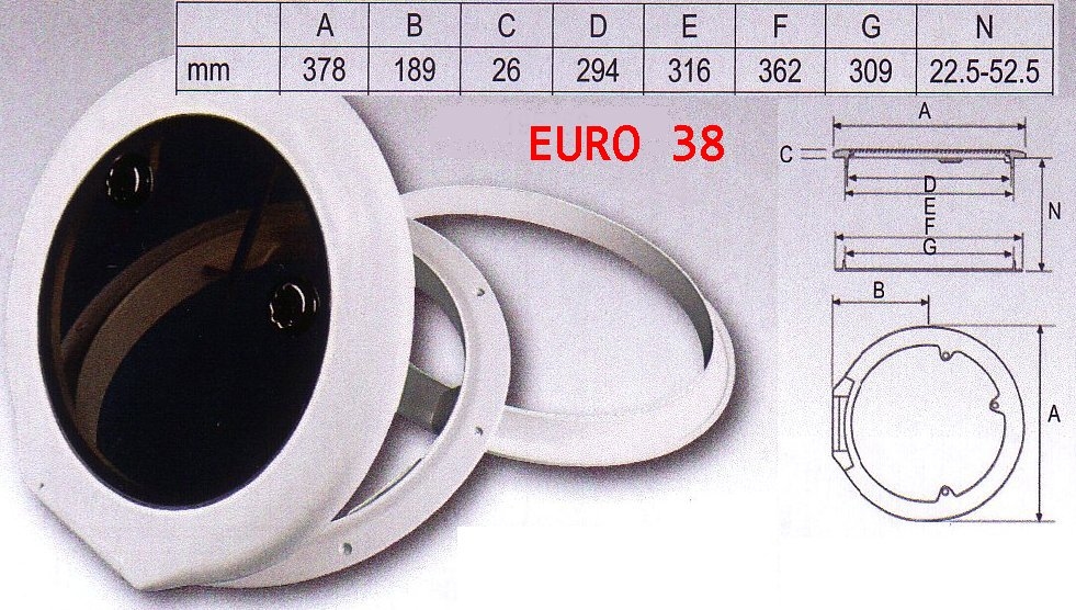Hublots Euro 38 et 57