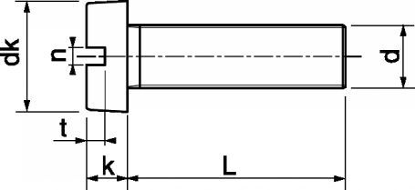 Vis m�taux TC 3 � 5 mm