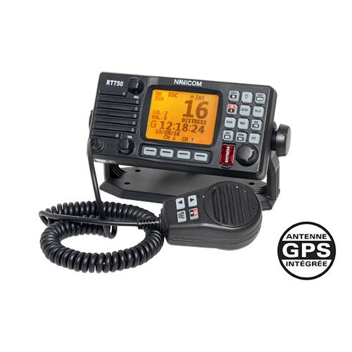 VHF fixe RT750 avec antenne GPS int�gr�e