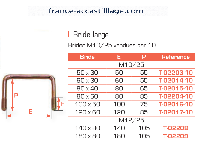 Brides larges